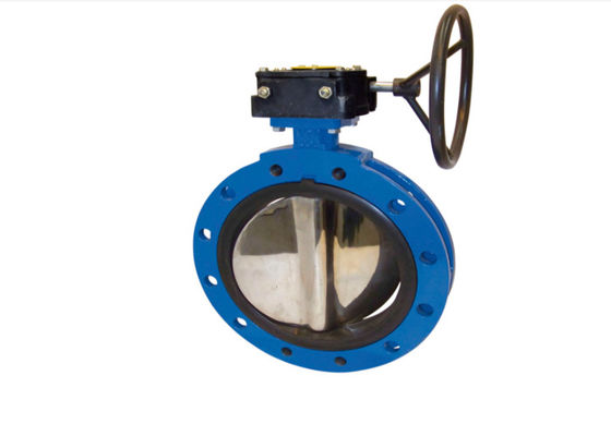 วาล์วผีเสื้อเวเฟอร์ NBR ปิดผนึกอย่างนุ่มนวล EPDM Seat SS Butterfly Valve