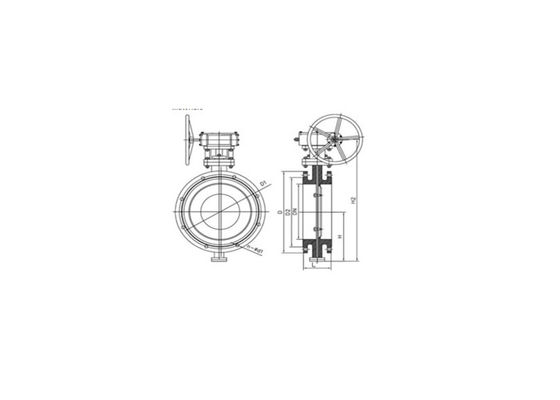 วาล์วผีเสื้อเวเฟอร์ NBR ปิดผนึกอย่างนุ่มนวล EPDM Seat SS Butterfly Valve