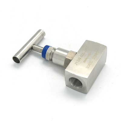 บาร์สต็อกสแตนเลส 316 6000 Psi 1/2 &quot;NPT มินิวาล์วเข็มสแตนเลสแรงดันสูง