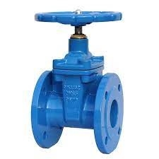 เหล็กหล่อ DN100 PN16 2 Way Flanged Gate Valve DIN ก้านยึดแบบเกลียวยืดหยุ่นได้