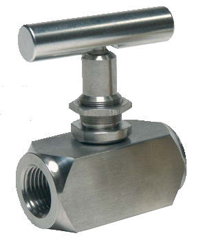 วาล์วเข็มเหล็กคาร์บอน 1/2 "MNPT X FNPT 60000 PSI สำหรับน้ำ