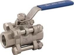 304 316L สแตนเลส Ss 1/2in DN15 BSPT NPT 2 ชิ้นหญิงกระทู้ตรงบอลวาล์ว