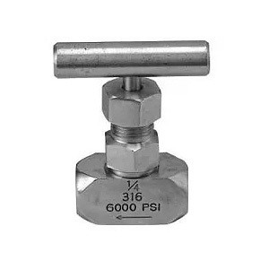 1" SS316 Flow Control Handle Valves Stainless Steel Needle Valve Flanged Valve